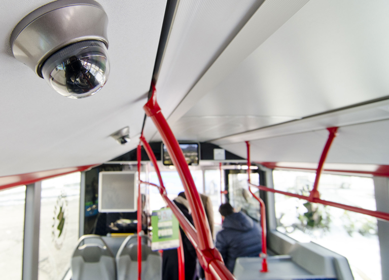 Камеры видеонаблюдения в общественном транспорте